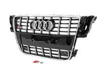 Audi A5 2007–2015 Přední maska chladiče S-style (2007-2011, černá s chromem) fotografie 2