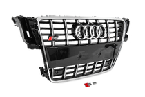 Audi A5 2007–2015 Přední maska chladiče S-style (2007-2011, černá s chromem) fotografie 3