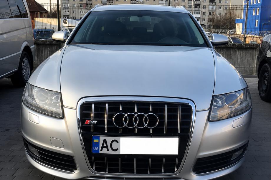 Audi A6 C6 2004–2011 Přední maska chladiče S-style (černá s chromem) Fotografie 1