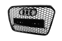 Audi A6 C7 2011–2017 Přední černá maska chladiče ve stylu RS (2011-2014) fotografie 6