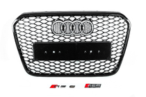 Audi A6 C7 2011–2017 Přední černá maska chladiče ve stylu RS (2011-2014) fotografie 1