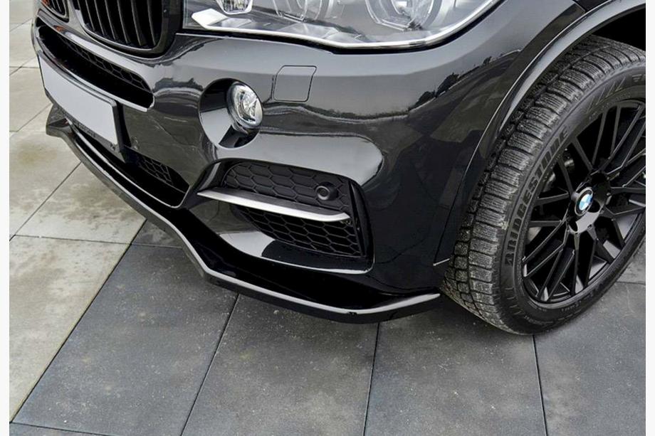 BMW X5 F15 2013–2018 Přední lip spoiler DPT V-1 (pro M-Sport, lesklá černá) Fotografie 1