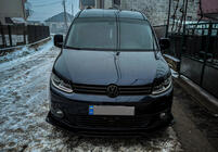 Volkswagen Caddy 2010–2015 Přední lip spoiler Niken Black (ABS) fotografie 2