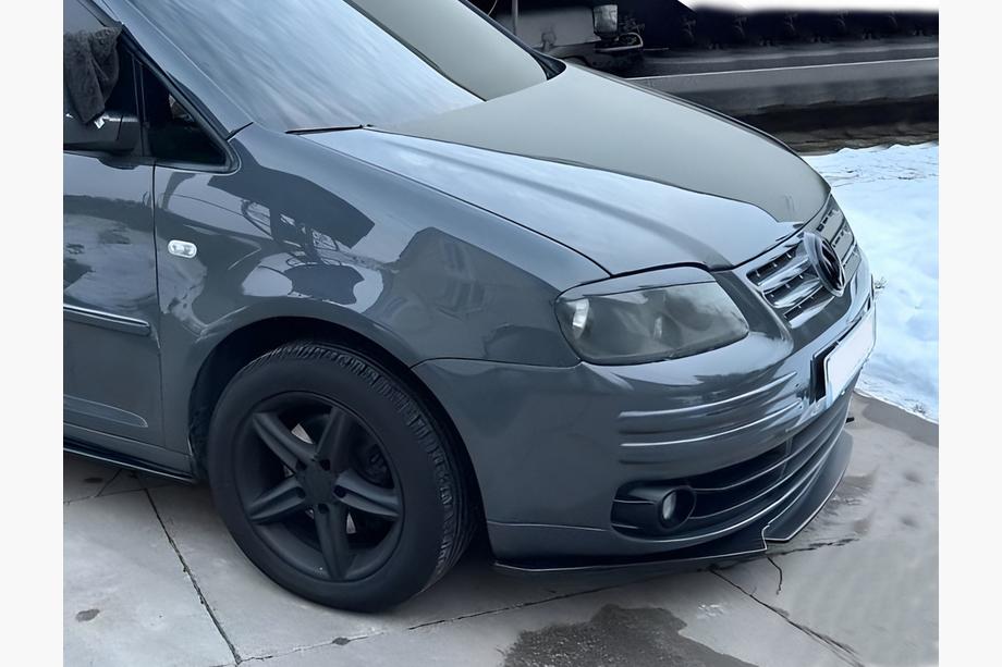 Volkswagen Caddy 2010–2015 Přední lip spoiler Niken Black (ABS) Image