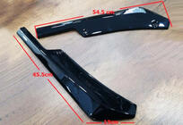 Volkswagen Caddy 2004–2010 Flap nástavce zadního nárazníku DPT (ABS) (2 ks) (lesklá černá) fotografie 10
