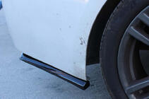 Volkswagen Caddy 2004–2010 Flap nástavce zadního nárazníku DPT (ABS) (2 ks) (lesklá černá) fotografie 6