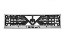 Tesla Chromovaný rámeček na SPZ (1 ks, nerezová ocel) fotografie 1