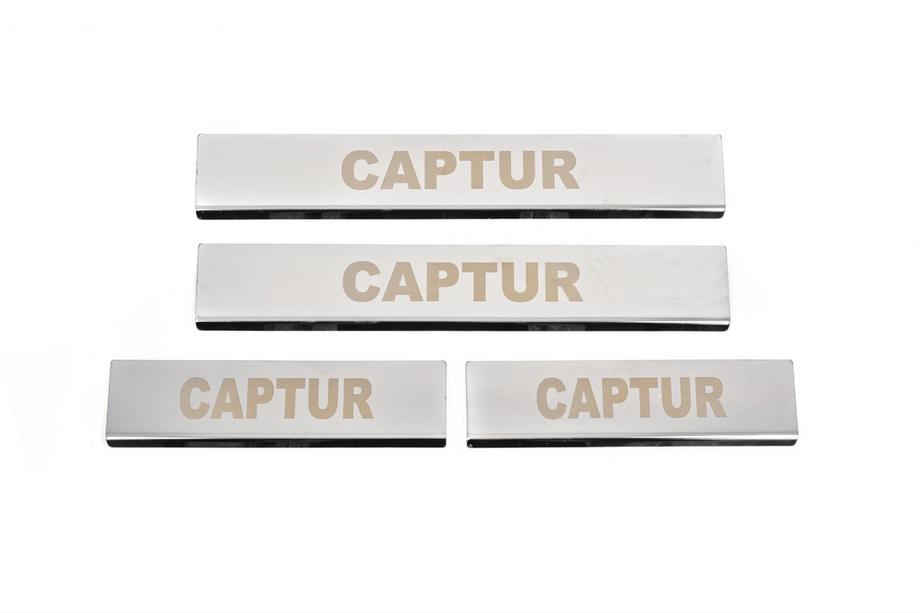 Renault Captur 2013–2019 Nerezové kryty prahů Carmos (4 ks) Image