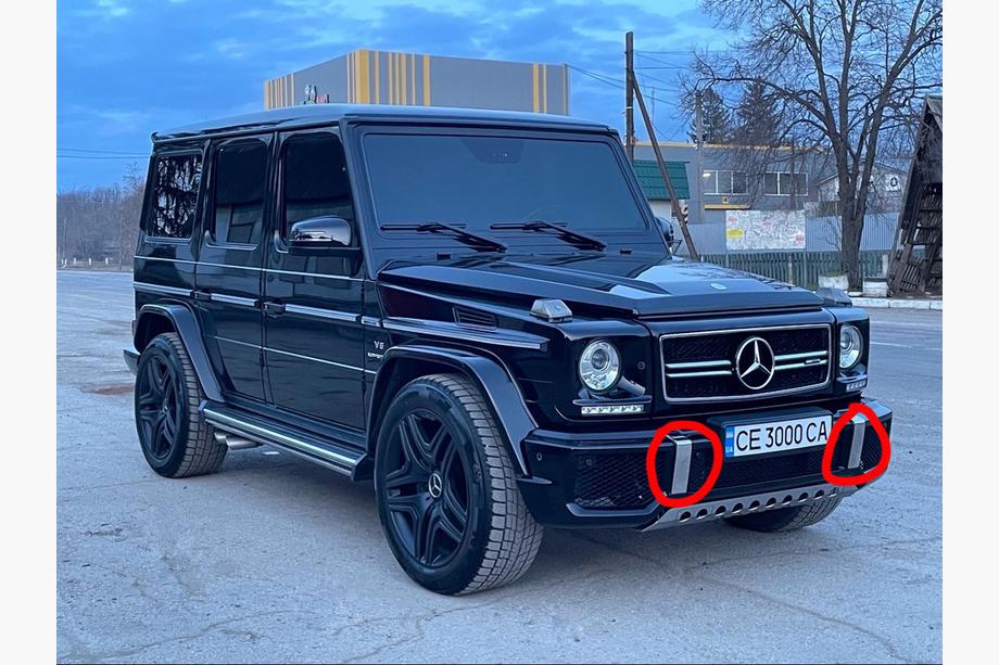 Mercedes G-Class W463 1990–2018 Nerezové vložky do nárazníku (2 ks, AMG) Fotografie 2