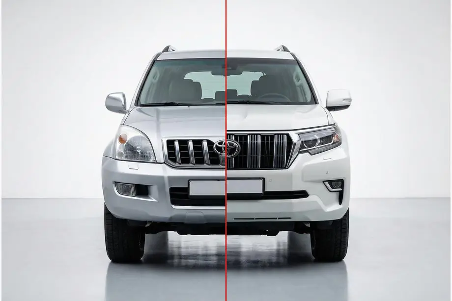 Toyota Land Cruiser Prado 120 2002–2009 Restylingový body kit pro Toyota Land Cruiser Prado 150 2017+ Image