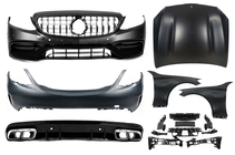 Mercedes C-Class W205 2014–2021 Kompletní sada bodykitu s kapotou a blatníky (C63 AMG) fotografie 1