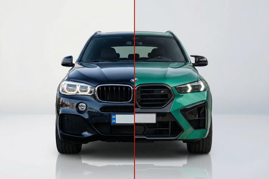 BMW X5 F15 2013–2018 Faceliftový kit pro X5M F95 2024 (bez výměny víka kufru) Fotografie 1