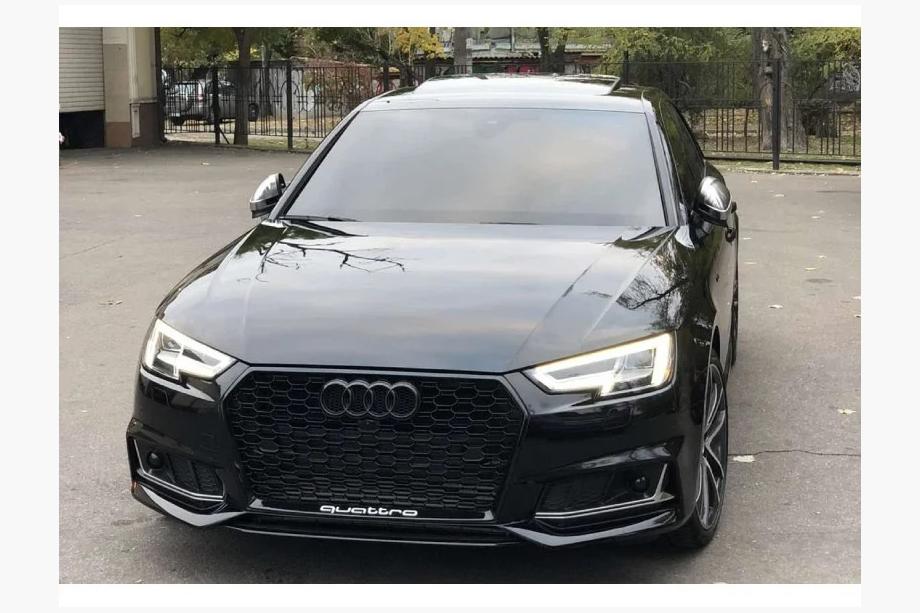 Audi A4 B9 2015–2024 Mřížky mlhových světel s otvorem RS-Style (2015-2019, 2 ks, černé) Fotografie 2