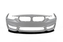 BMW řada 4 F32/F33/F36 2012–2020 Nástavec předního nárazníku DPT Lip V-2 (pro M4, lesklá černá) fotografie 2