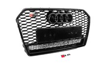 Audi A6 C7 2011–2017 Přední černá maska chladiče RS-style s nápisem Quattro (2014-2017) fotografie 3
