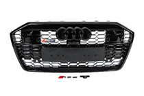 Audi A6 C8 2018–2025 Přední maska chladiče RS-style (s ACC, černá) fotografie 1