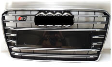 Audi A7 2010–2018 Přední maska S-Style (2015-2018, černá s chromem) fotografie 1