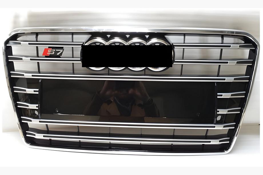 Audi A7 2010–2018 Přední maska S-Style (2015-2018, černá s chromem) Image