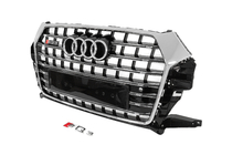 Audi Q3 2011–2019 Přední maska SQ-Style (2015-2019, černá s chromem) fotografie 2