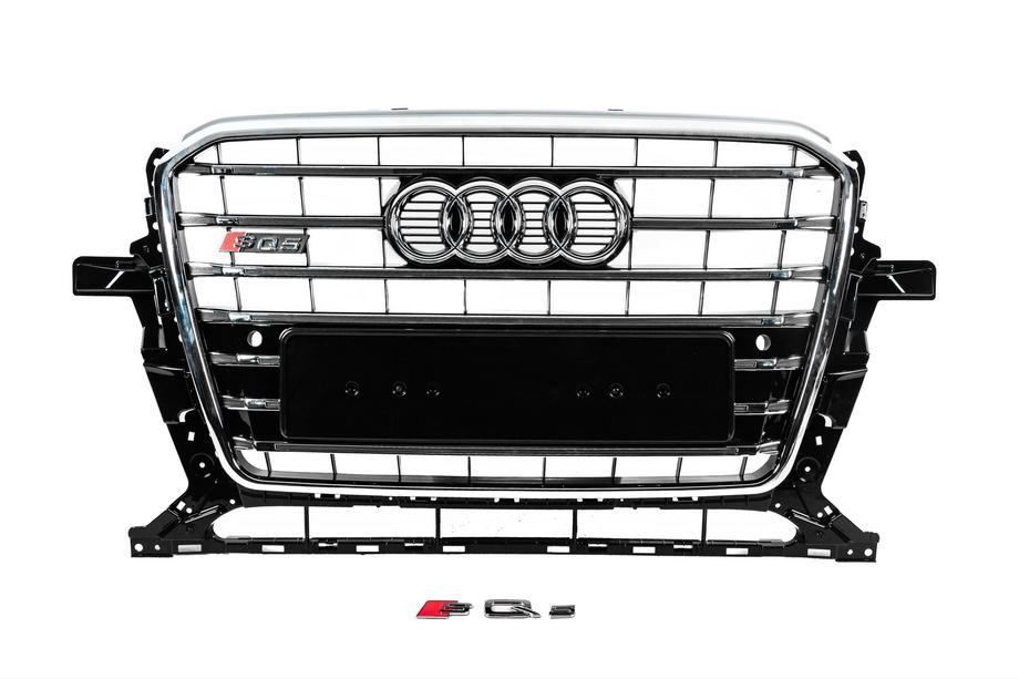 Audi Q5 2008–2017 Přední maska chladiče SQ-Style (2012-2017, černá s chromem) Image