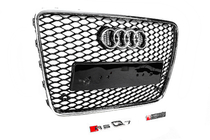 Audi Q7 2005–2015 Přední maska chladiče RSQ-Style (černá s chromem) fotografie 3