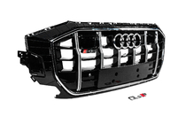 Audi Q8 2018– Přední maska chladiče SQ-Style (2018-2023, černá s chromem) fotografie 3