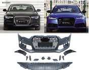 Audi A6 C7 2011–2017 Přední nárazník s černou maskou RS6-Style (2011-2014) fotografie 2