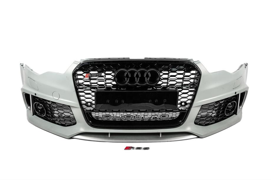 Audi A6 C7 2011–2017 Přední nárazník s černou maskou RS6-Style (2011-2014) Image
