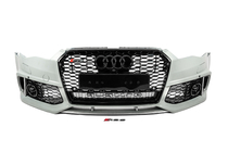 Audi A6 C7 2011–2017 Přední nárazník s černou mřížkou ve stylu RS6 (2014–2017) fotografie 1