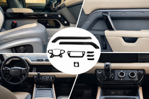 Land Rover Defender 2019– Černé dekory na palubní desku fotografie 1