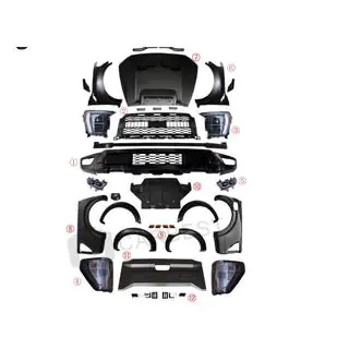 Sada bodykitu (design F150 Raptor 2023) Ford Ranger 2011–2022 fotografie 2