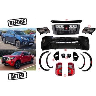 Sada pro facelift (upgrade na verzi 2021) (pro roky 2015–2020) Nissan Navara/NP300 2016– fotografie 2