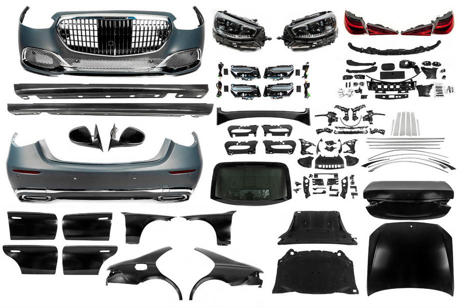 Mercedes S-class W221 2005–2013 Sada faceliftu pro W223 Maybach (včetně klik dveří a vložek) Image