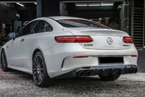 Mercedes E-class Coupé C238 2016–2024 Zadní difuzor Black s černými koncovkami (design AMG53) fotografie 1