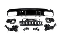 Mercedes C-Class W205 2014–2021 Zadní difuzor s koncovkami Black (Design C63 2018-2021) fotografie 2