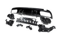 Mercedes C-Class W205 2014–2021 Zadní difuzor s koncovkami Black (Design C63 2018-2021) fotografie 4