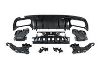 Mercedes C-Class W205 2014–2021 Zadní difuzor s koncovkami Black (Design C63 2018-2021) fotografie 6