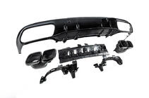 Mercedes C-Class W205 2014–2021 Zadní difuzor s koncovkami Black (pro Coupe design AMG63) fotografie 5