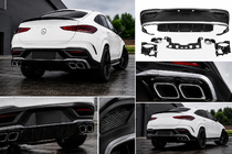 Mercedes GLE kupé C167 2019– Zadní difuzor s koncovkami výfuku (design GLE63) fotografie 1