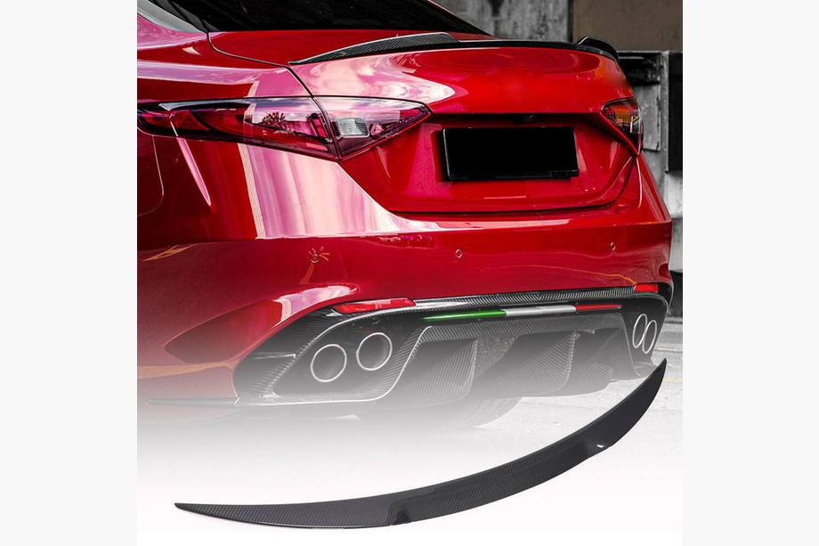 Alfa Romeo Giulia 2016–2022 Spoiler V5 (suchý karbon) Image