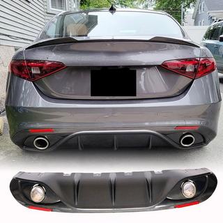 Difuzor zadního nárazníku s koncovkami V2 (pro Base, karbon) Alfa Romeo Giulia 2016–2022 fotografie 1