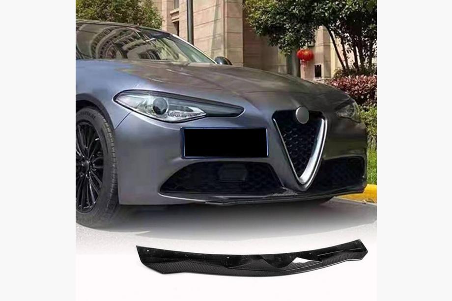 Alfa Romeo Giulia 2016–2022 Přední lip spoiler na nárazník Lip V2 (pro Base, karbon) Image