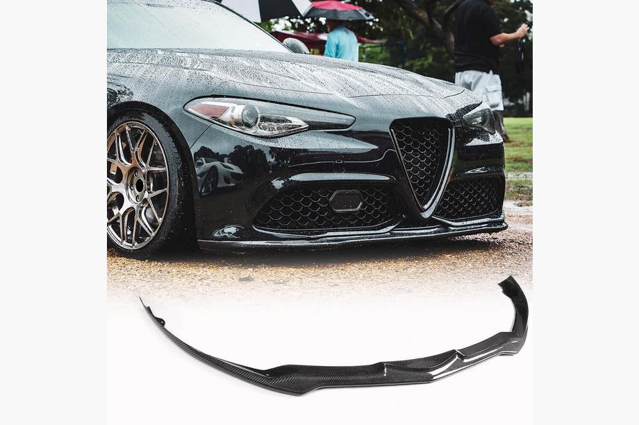 Alfa Romeo Giulia 2016–2022 Karbonový nástavec předního nárazníku V2 (Carbon) Image