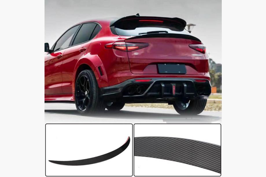 Alfa Romeo Stelvio 2016– Spodní spoiler V3 (2017-2023, suchý karbon) Image