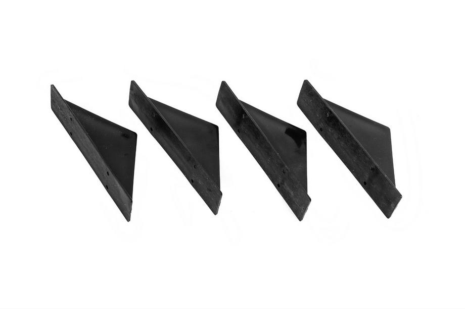 Univerzální zadní difuzor typ F (4 ks, černý lesk, ABS plast) Fotografie 4