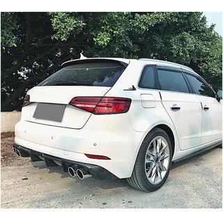 Difuzor zadního nárazníku V2 (pro S-Line HB 2017-2020, karbon) Audi A3 2012–2020 fotografie 2
