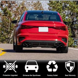 Difuzor zadního nárazníku V2 (pro S-Line Sedan 2020-2023, karbon) fotografie 2
