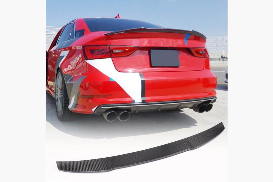 Audi A3 2012–2020 Spoiler V9 (pro Sedan, karbon) Image