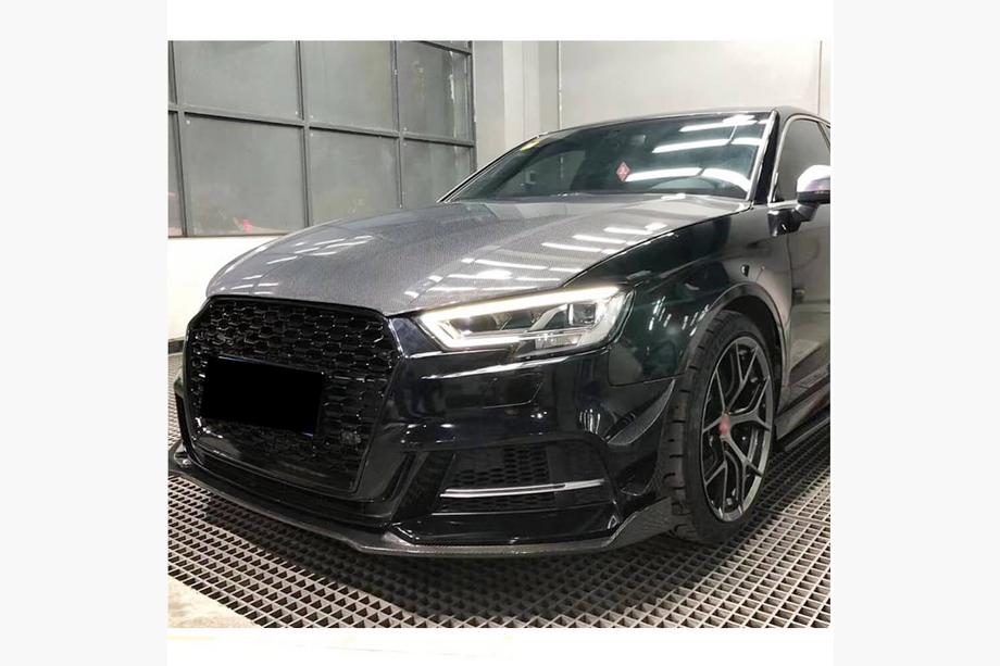 Audi A3 2012–2020 Karbonová kapota V2 pro Sedan 2012-2016 Fotografie 3