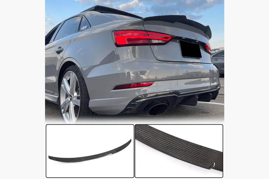 Audi A3 2012–2020 Spoiler V2 (pro sedan, karbon) Image